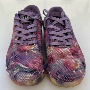 No Bull - Women’s size 6 - Floral Bouquet purple trainer